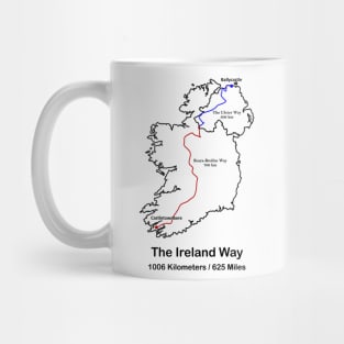 Ireland Way Route Map Mug